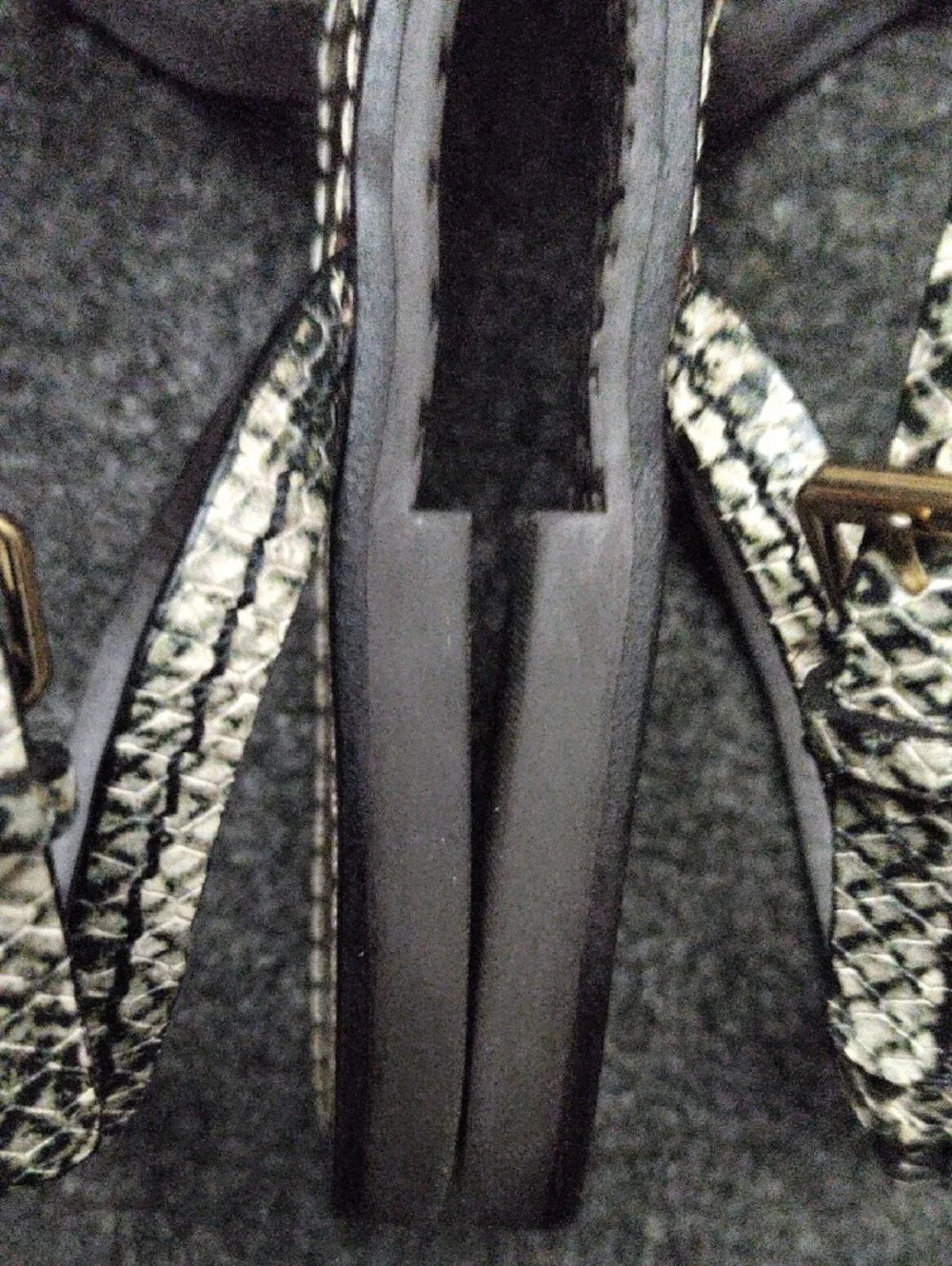 Tory Burch Phoebe Chandler Snake Print Leather Sandals